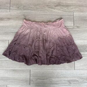 Vintage Raviya Ombré Ruffled Skirt